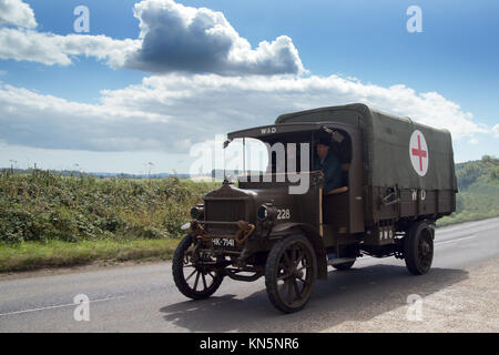 WW 1 Convoy from Bovington Stock Photo