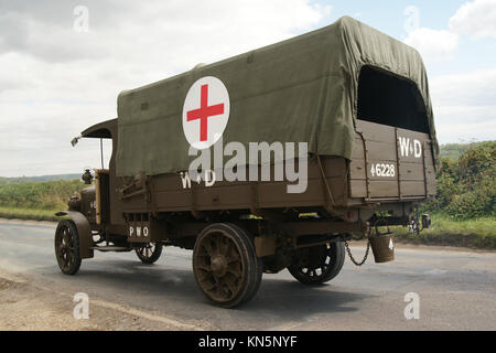 WW 1 Convoy from Bovington Stock Photo