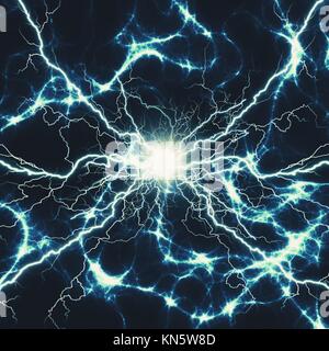 Abstract Energy Electricity Charge Background Concept Art Stock Photo ...