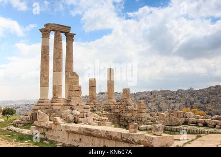 Amman Citadel ruins in Jordan. Amman Citadel ruins in Jordan.
