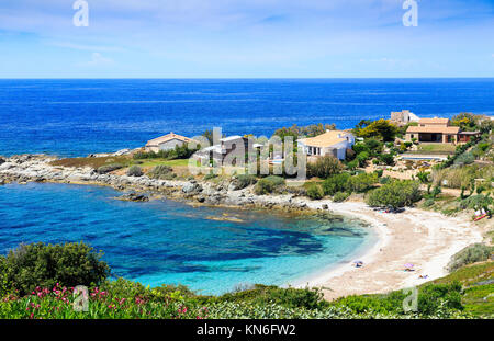 David Beach, Ille Rousse, Corsica Stock Photo