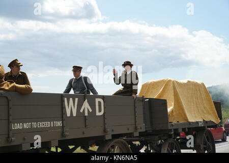 WW 1 Convoy from Bovington Stock Photo