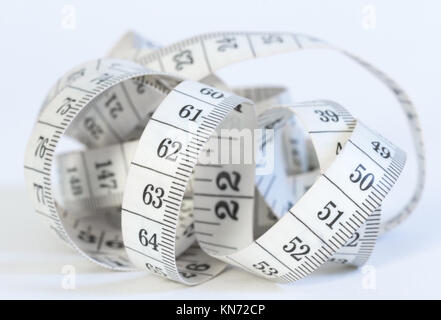 measure tape isolated on white Stock Photo