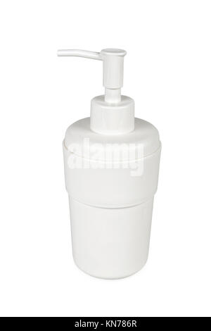 liquid soap plastic bottle isolated on white background Stock Photo