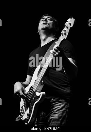 The Stevie Nimmo Trio live at The Edinburgh Blues 'N' Rock Festival in the Corn Exchange 2017 Stock Photo