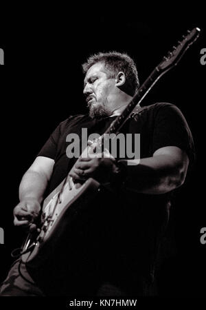 The Stevie Nimmo Trio live at The Edinburgh Blues 'N' Rock Festival in the Corn Exchange 2017 Stock Photo