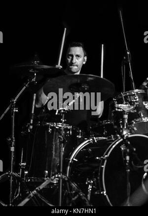 The Stevie Nimmo Trio live at The Edinburgh Blues 'N' Rock Festival in the Corn Exchange 2017 Stock Photo