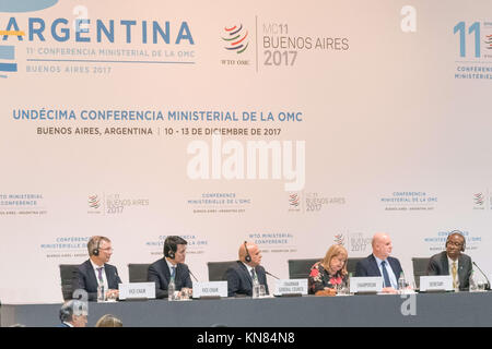 Buenos Aires, Argentina. 10th Dec, 2017. Dec 10, 2017 - Buenos Aires, Argentina - Susan Malcorra and WTO Members at the World Trade Organization Opening session of MC11 in Buenos Aires Credit: Maximiliano Ramos/ZUMA Wire/Alamy Live News Stock Photo