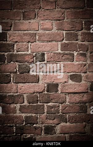Empty brick wall. Grungy bricks with nice texture. Background with copy space.