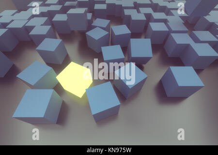 abstract cubes background Stock Photo