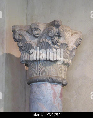 This ancient column capital illustrates classical architectural design ...