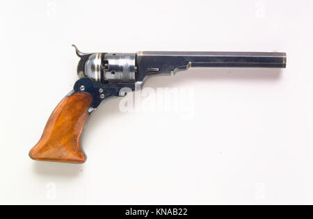 Colt Paterson Percussion Revolver, No. 3, Belt Model, Serial no. 156, with Case and Accessories MET AA74 24846 Stock Photo