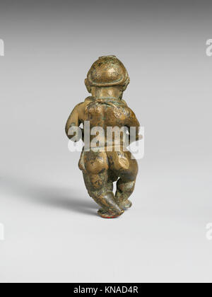 Bronze statuette of a dwarf with silver eyes MET DP246395 Bronze statuette of a dwarf with silver eyes MET DP246395 /246687 Stock Photo