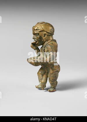 Bronze statuette of a dwarf with silver eyes MET DP246396 Bronze statuette of a dwarf with silver eyes MET DP246396 /246687 Stock Photo