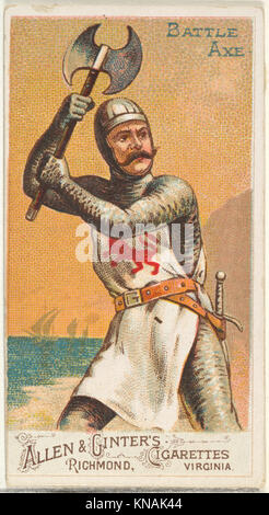 Battle Axe, from the Arms of All Nations series (N3) for Allen & Ginter Cigarettes Brands MET DP828681 406565 Stock Photo