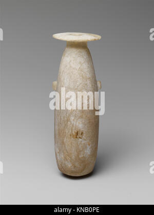 Alabaster alabastron perfume vase displaying shape, material ...