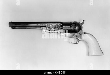 Colt Model 1851 Navy Revolver with Thuer Conversion for Self-Contained Cartridges, Serial no. 27060 MET 58.171.3 167261 jan2015 24840 Stock Photo