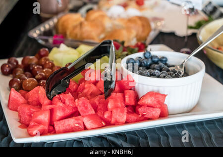 Platter of assorted fruits Stock Photo