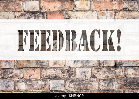 Conceptual announcement text caption inspiration showing Feedback. Business concept for Opinion Information Positive Negative Feedback written on old  Stock Photo