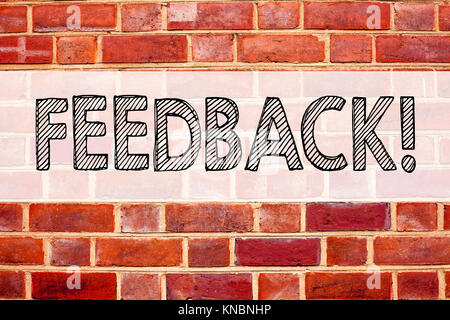 Conceptual announcement text caption inspiration showing Feedback. Business concept for Opinion Information Positive Negative Feedback written on old  Stock Photo