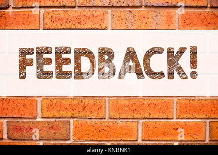 Conceptual announcement text caption inspiration showing Feedback. Business concept for Opinion Information Positive Negative Feedback written on old  Stock Photo