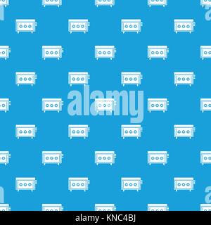 CD changer pattern seamless blue Stock Vector