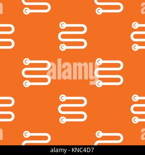 Heated towel rail pattern seamless Stock Vector