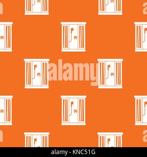 Shower cabin pattern seamless Stock Vector