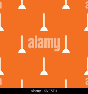 Toilet plunger pattern seamless Stock Vector