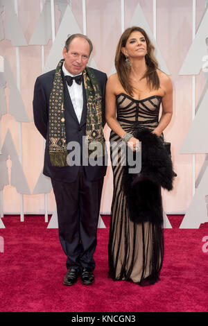 HOLLYWOOD, CA - FEBRUARY 22:  Hans Zimmer arrives at the 87th Annual Academy Awards at Hollywood & Highland Center on February 22, 2015 in Hollywood, California.   People:  Hans Zimmer Stock Photo