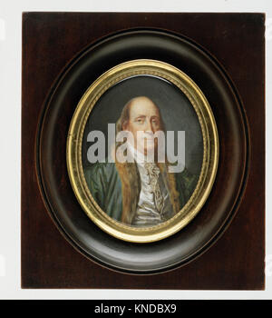 Benjamin Franklin (1706–1790), After A Painting By Greuze Of 1777 Stock ...