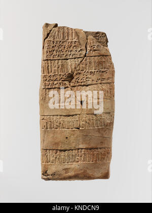 Cuneiform tablet case impressed with two cylinder seals, for cuneiform tablet 66.245.5a- record of a lawsuit MET DP162269 328905 Stock Photo