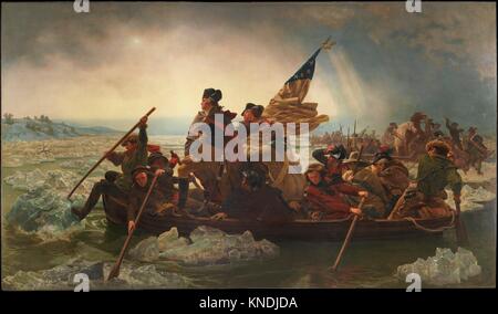 Washington Crossing the Delaware is an 1851 oil painting on canvas by ...