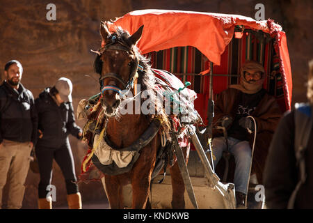 Scenes from the ancient Nabayean city of Petra, Jordan Stock Photo