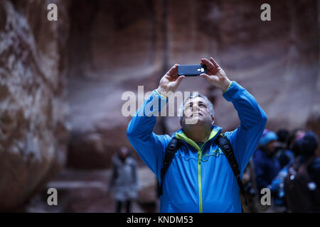 Scenes from the ancient Nabayean city of Petra, Jordan Stock Photo