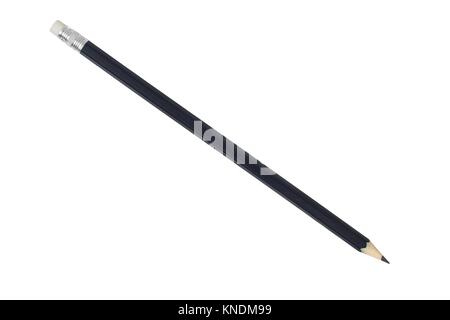 Black Pencil With Eraser Stock Photo - Download Image Now - Pencil