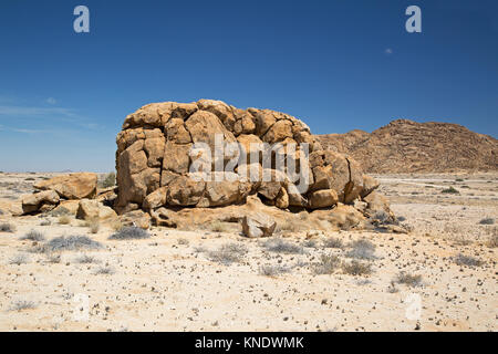 landscape with natural formation stones in damaraland Namibia Stock Photo