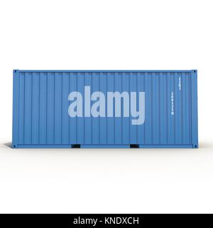White Container Side White cargo container. Side view Stock Photo - Alamy