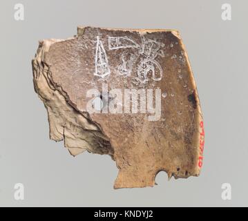 Shell fragment. Period: Neo-Assyrian; Date: ca. 9th-8th century B.C; Geography: Mesopotamia, Nimrud (ancient Kalhu); Culture: Assyrian; Medium: