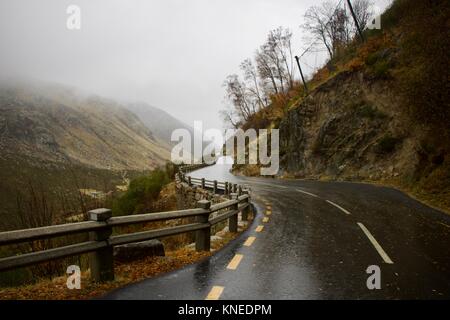 Serra da Estrela durante tempestade de outono Stock Photo