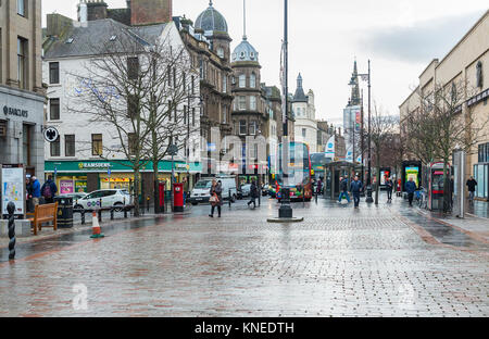 Dundee,Scotland,UK-Dercember 05,2017: The city centre of Dundee with people going about their christmas shopping. Stock Photo