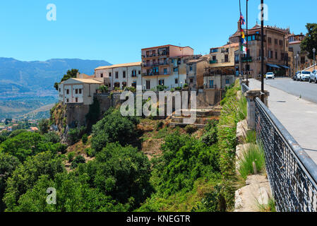Monreale town view from the road to Palermo, Sicily, Italy Stock Photo