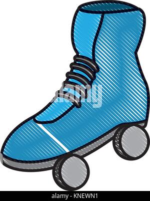 Roller skates isolated Stock Vector
