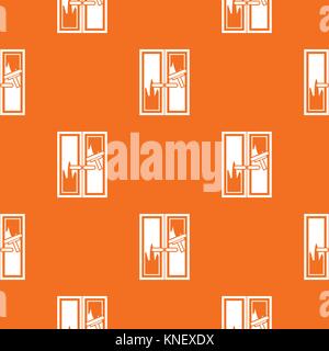 Window cleaning pattern seamless Stock Vector
