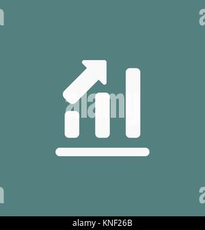 Chart icon bar symbol for web site design, logo, app, UI. Vector illustration. Stock Vector