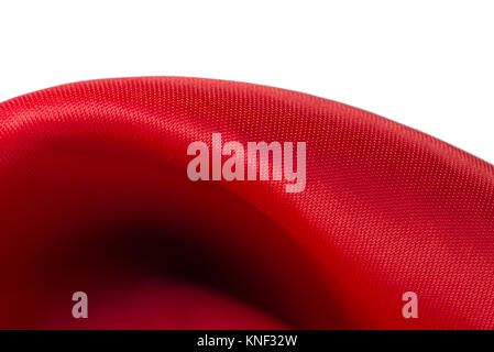 Red silk textile background Stock Photo