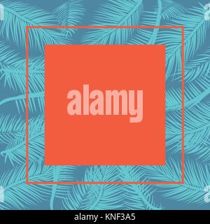 Summer Palm Background Stock Vector