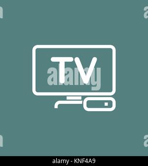 TV box / IPTV vector icon. Stock Vector