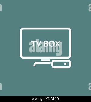 TV box / IPTV vector icon. Stock Vector