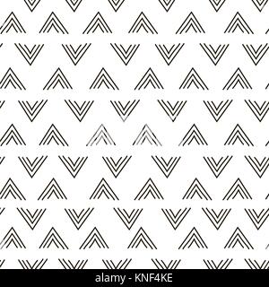 Abstract geometric fashion design print triangle wave pattern Stock Vector